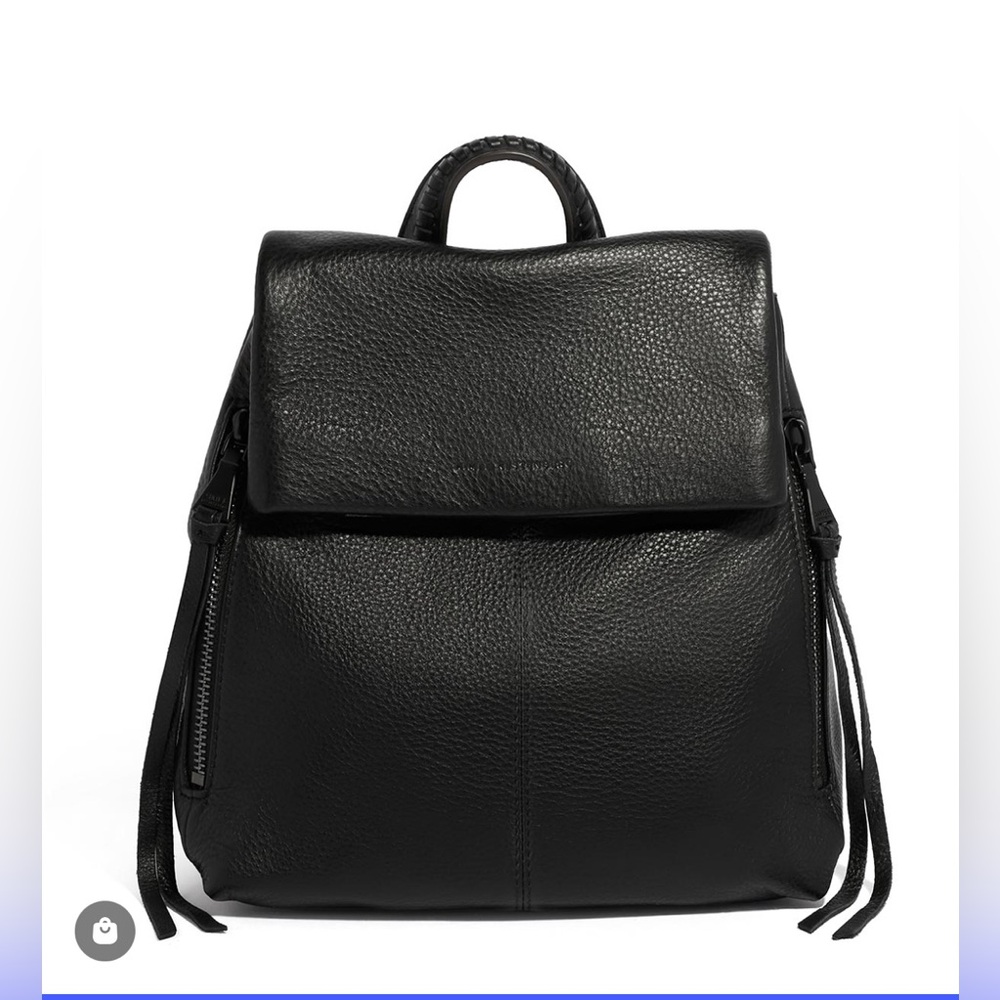 Aimee Kestenberg Black Leather Backpack/purse EUC